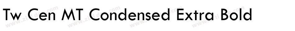 Tw Cen MT Condensed Extra Bold字体转换